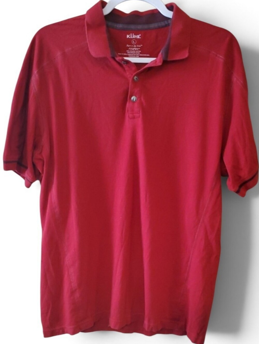 Kuhl Mens Polo Shirt In Red Size L